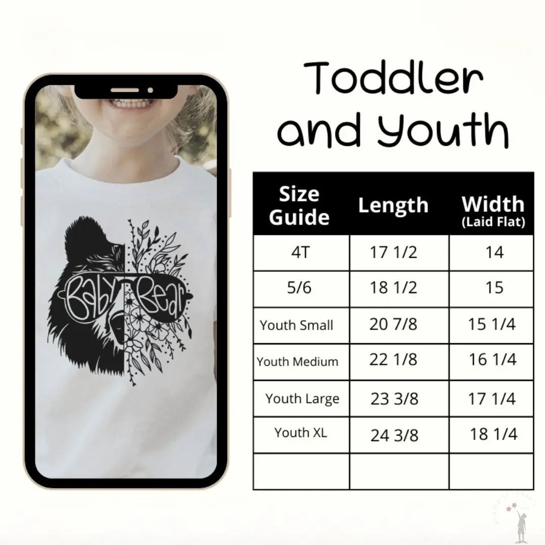 Kids Baby Bear T-Shirt soft cotton front view