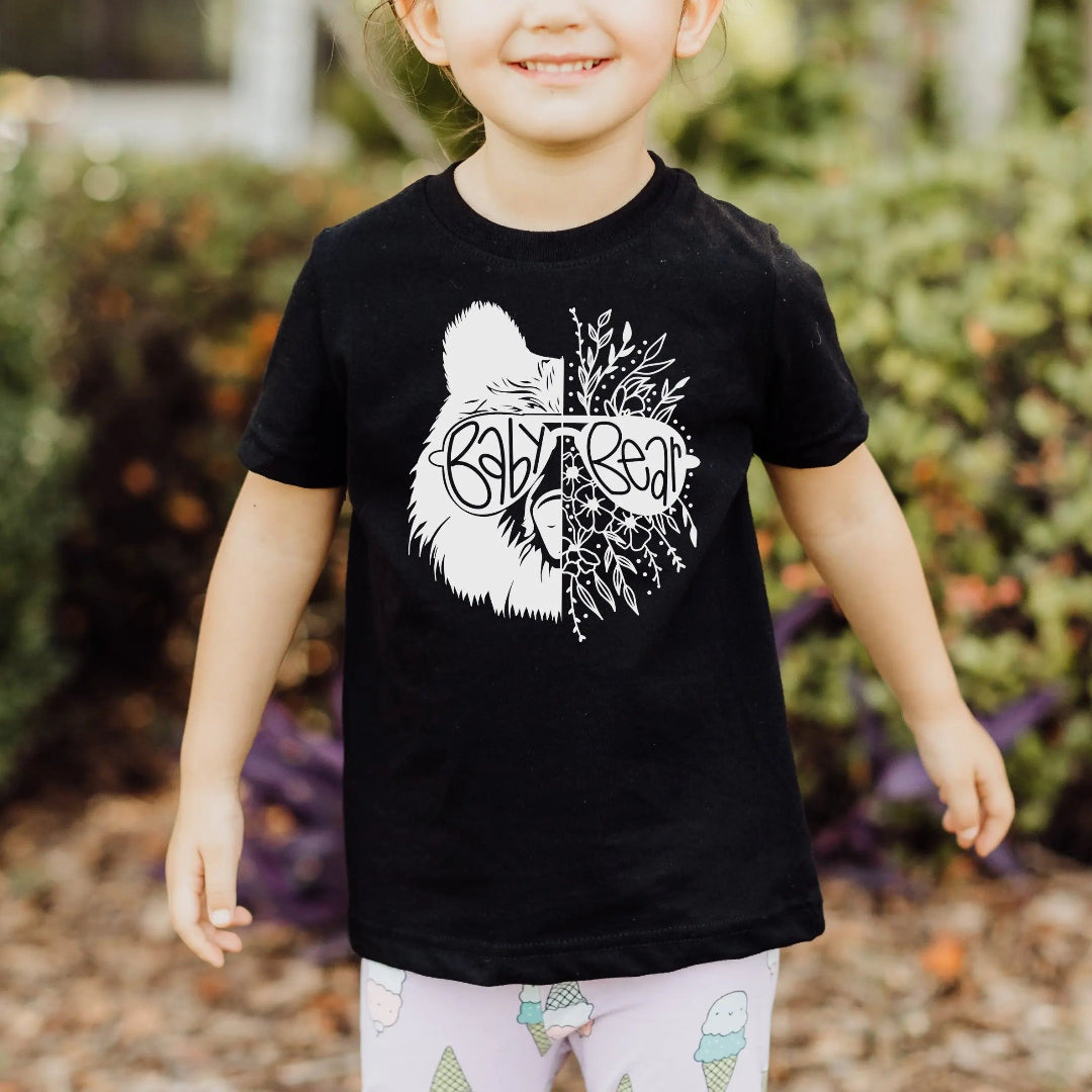 Kids Baby Bear T-Shirt soft cotton front view