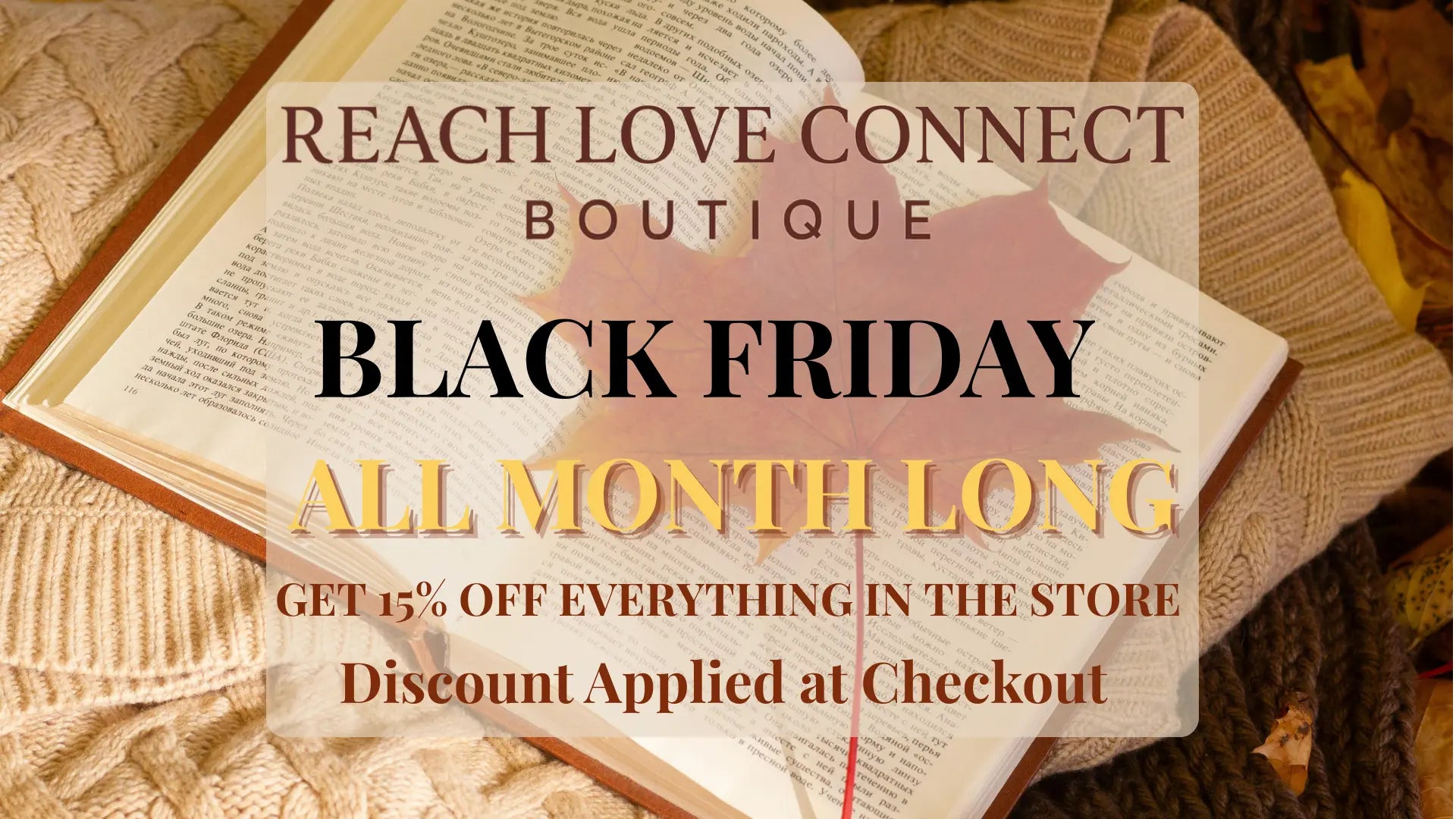 Black Friday Image Reach Love Connect  website