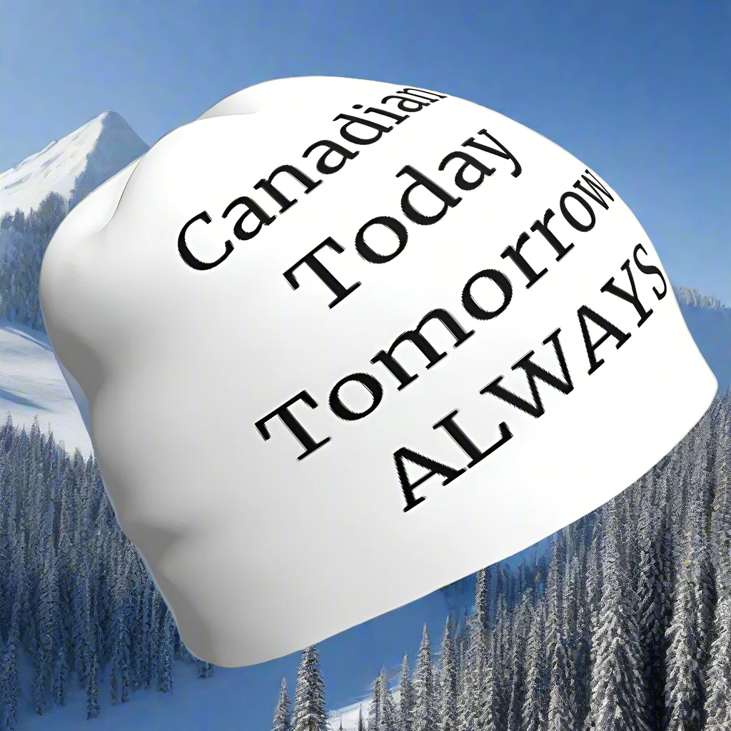 Canadian Today Tomorrow Always Beanie - Reach Love Connect Boutique