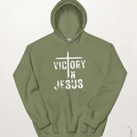 Victory in Jesus Hoodie for youth