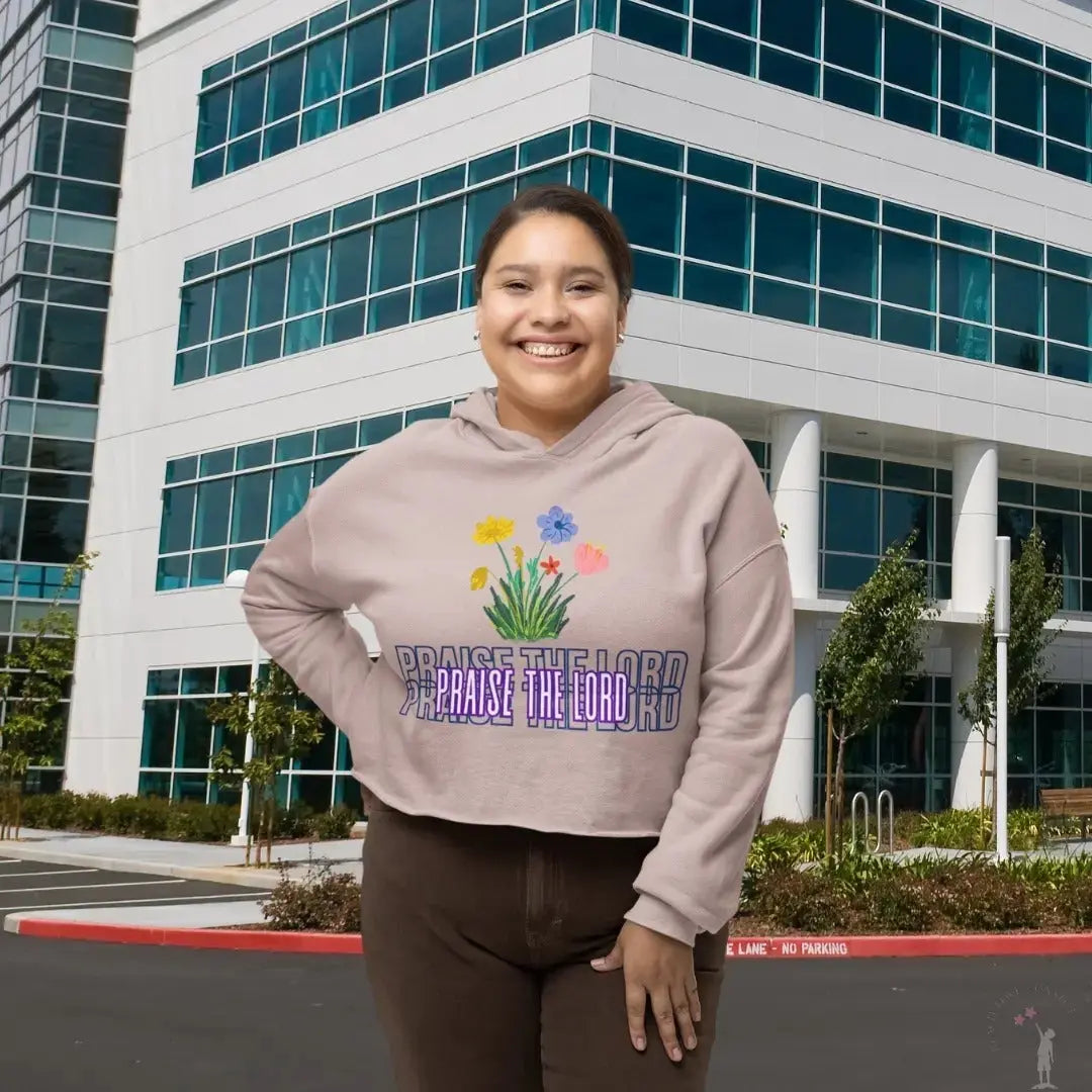 Praise & Petals Sweatshirt with floral design and faith-inspired details from Reach Love Connect Boutique