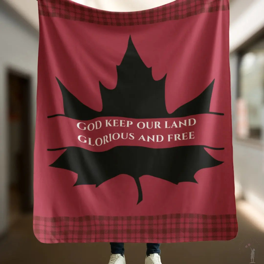 Canada-themed blanket celebrating national pride in a limited edition design