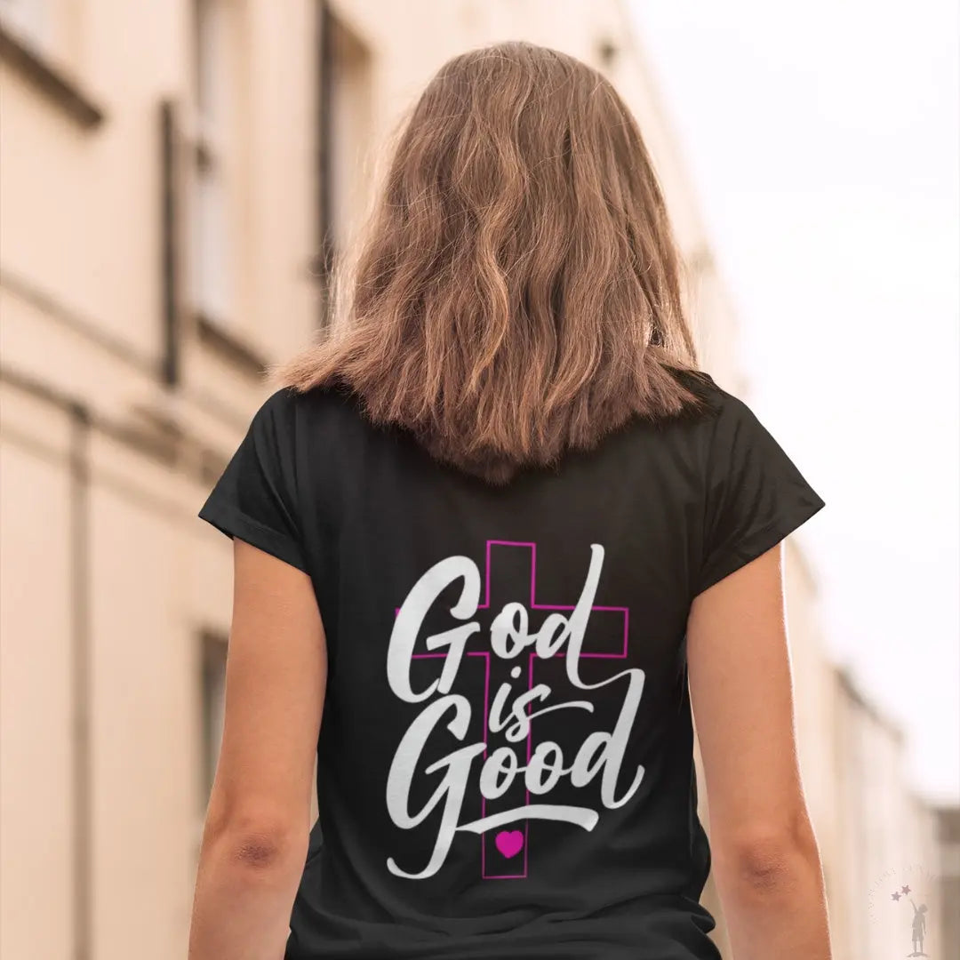 God is Good T-Shirt Storm  Black