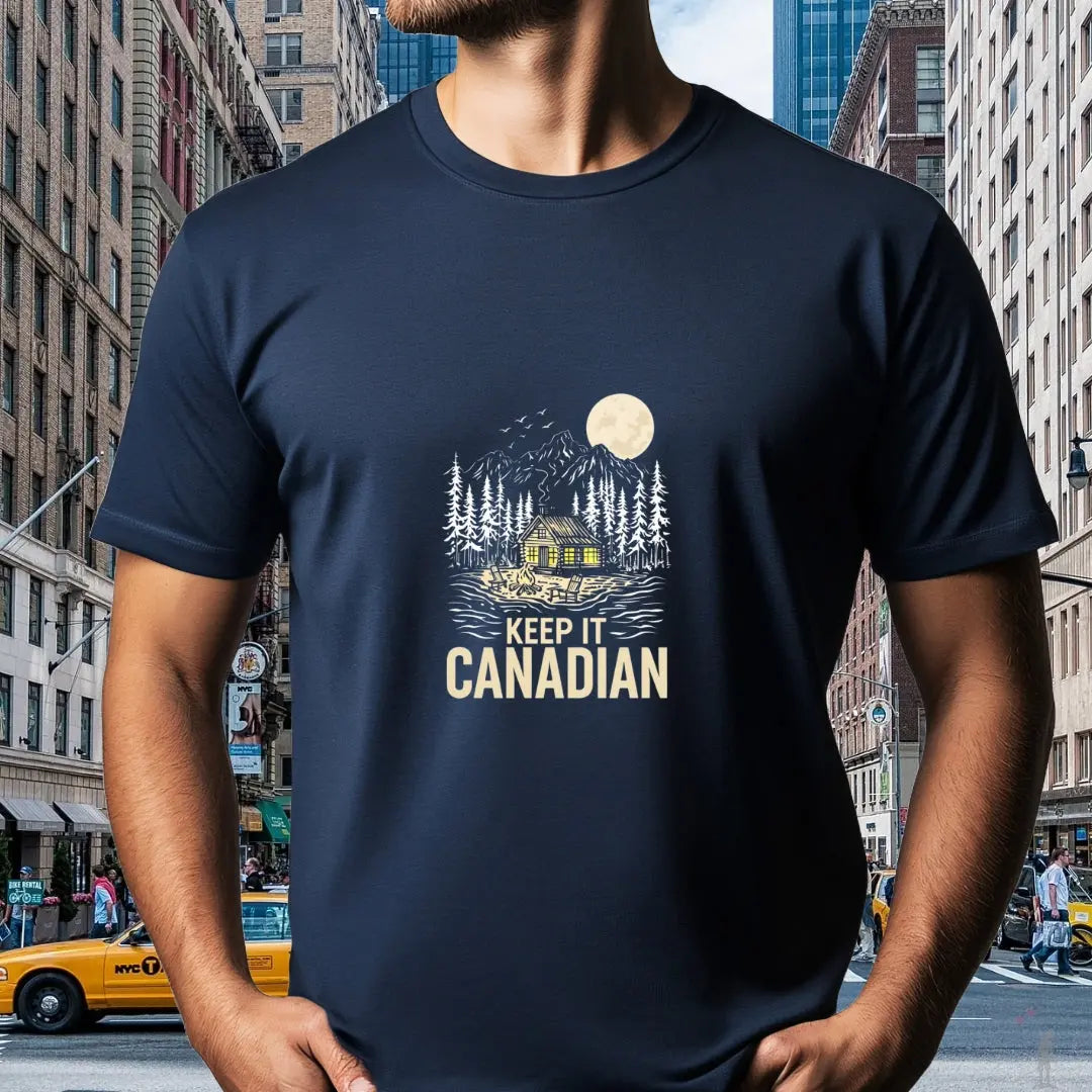 Keep It Canadian T-Shirt from Reach Love Connect Boutique – classic, comfortable tee featuring bold True North-inspired design, perfect for showcasing Canadian pride.