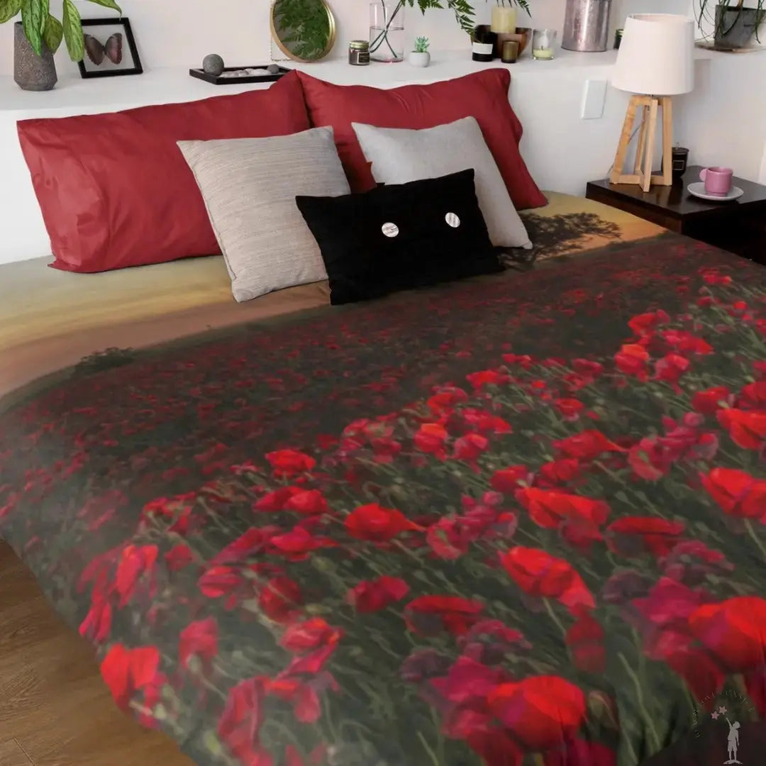 Remembrance Day Blanket on Bed