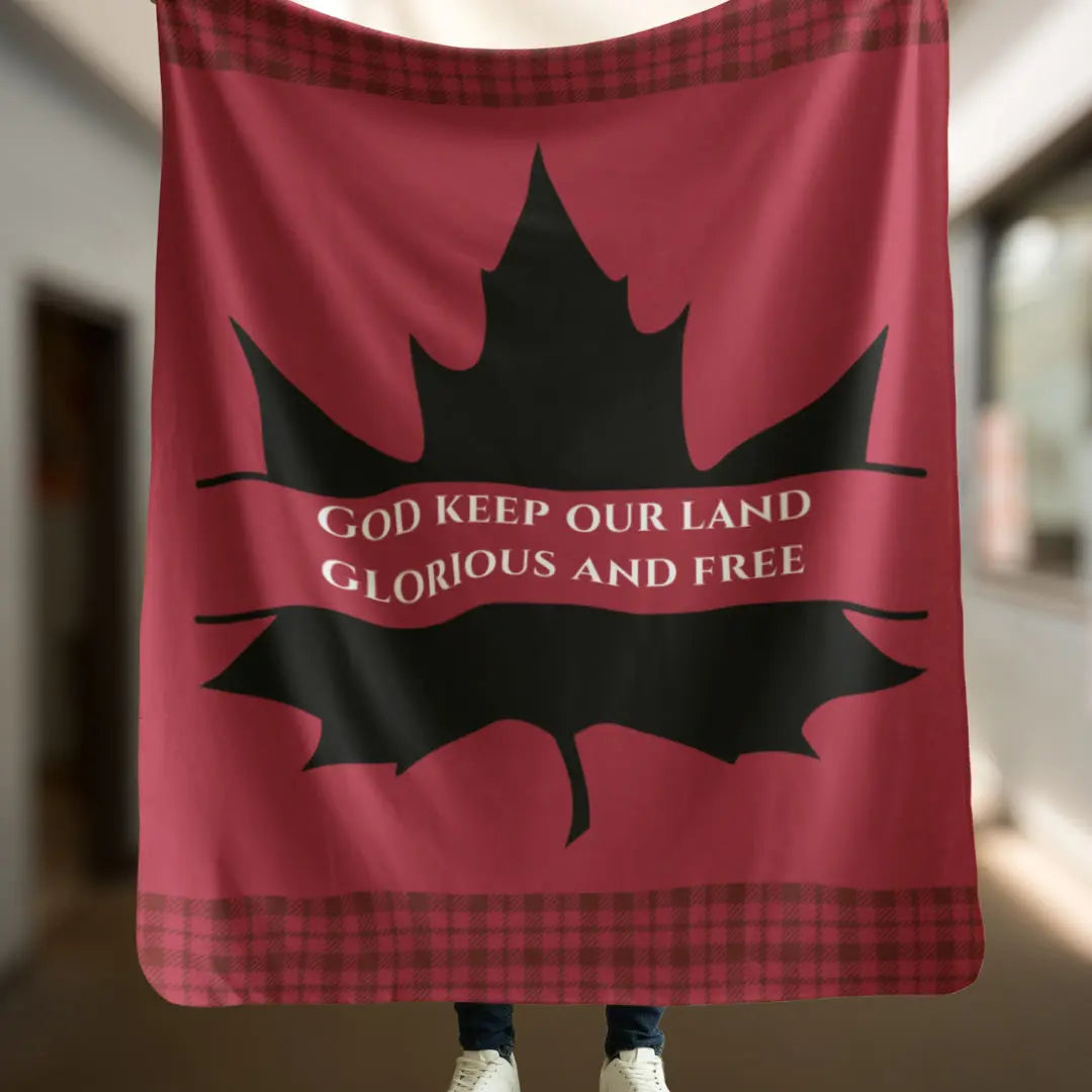 Canada-themed blanket celebrating national pride in a limited edition design