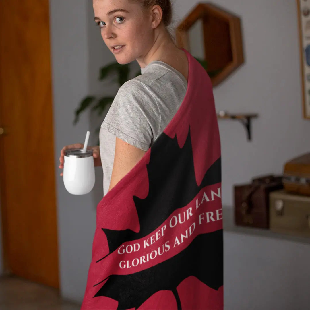 Limited Edition Red Maple Leaf Blanket