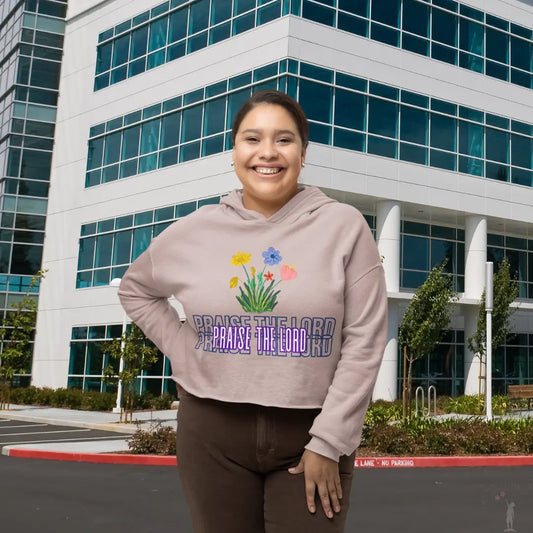 Praise & Petals Sweatshirt with floral design and faith-inspired details from Reach Love Connect Boutique