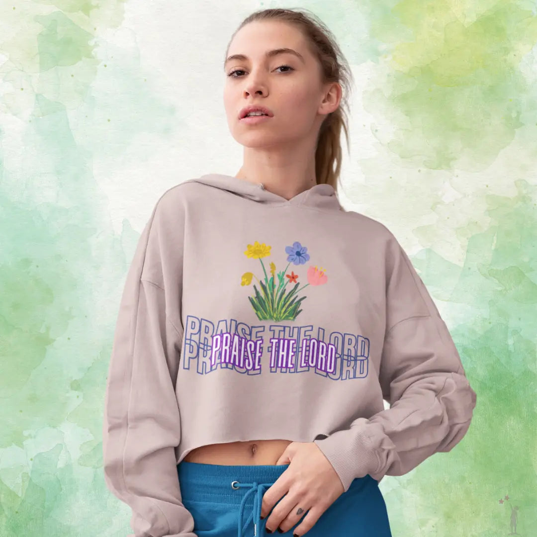 Praise & Petals Sweatshirt with floral design and faith-inspired details from Reach Love Connect Boutique
