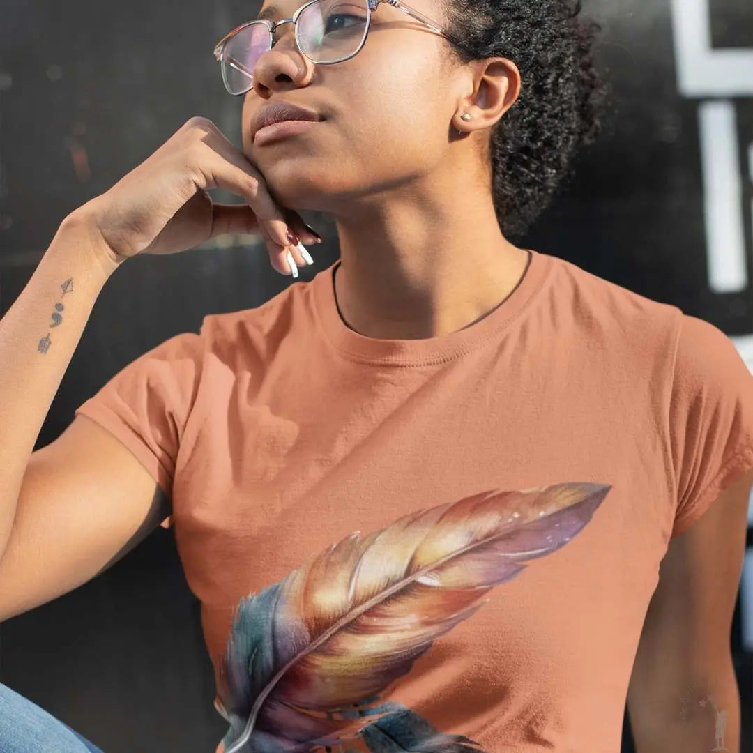 Sacred Strength Tee Canada – inspirational strength shirt in orange