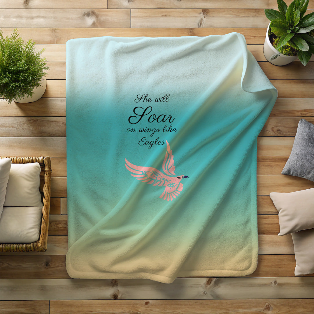 Limited Edition She Will Soar Woman's Day Blanket 3 Strength & Grace - Reach Love Connect Boutique