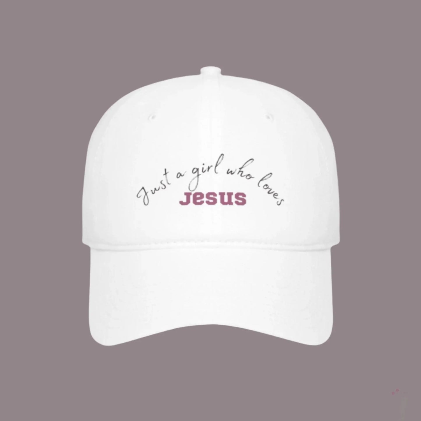 White Ladies Love Jesus baseball cap front view