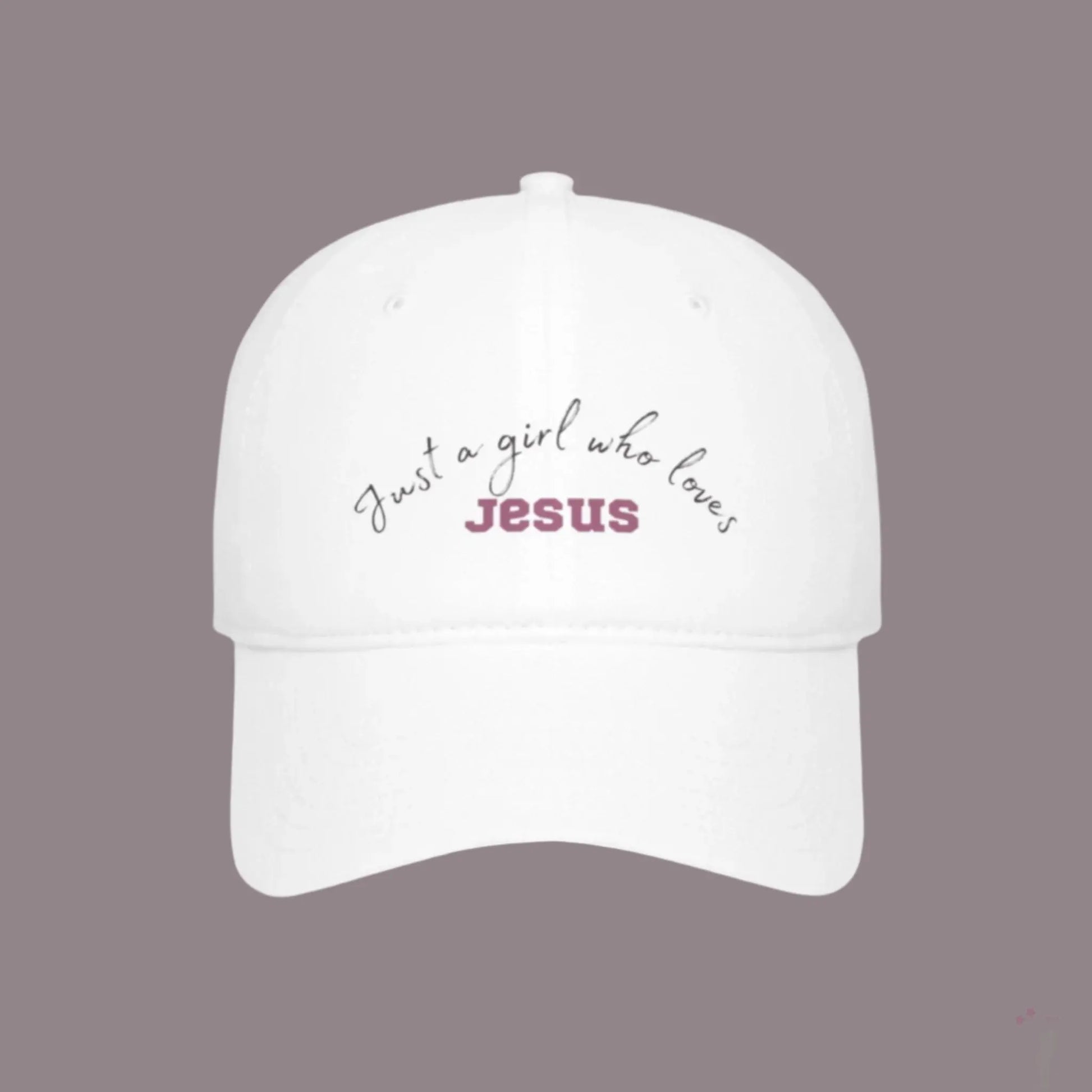 White Ladies Love Jesus baseball cap front view